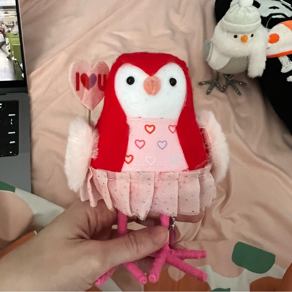 Featherly Friends Target Valentines Day Bird Carmine